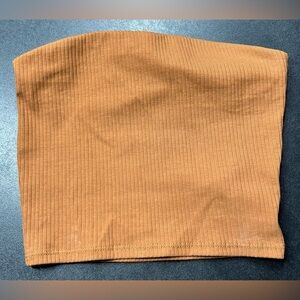 Madewell Size XS Brown Ripped Bando Tube Top